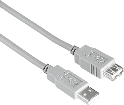 Attēls no Kabel USB Hama USB-A - USB-A 1.5 m Szary (002009050000)