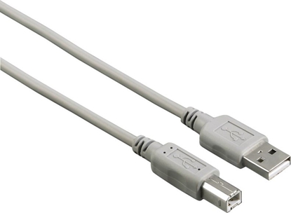 Attēls no Kabel USB Hama USB-A - USB-B 5 m Szary (002009020000)