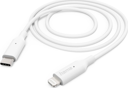 Attēls no Kabel USB Hama USB-C - Lightning 1 m Biay (002015980000)