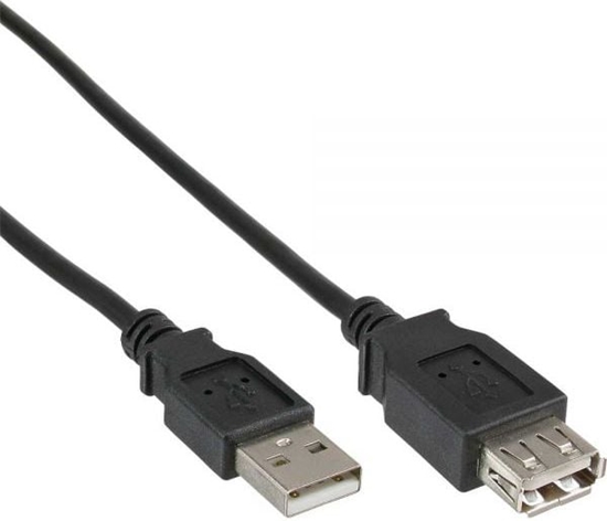 Изображение Kabel USB InLine USB-A - 1.8 m Czarny (34618B)