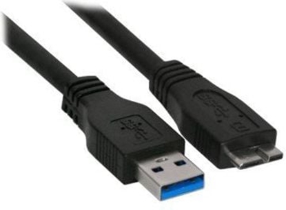 Attēls no Kabel USB InLine USB-A - micro-B 1.5 m Czarny (35415)