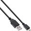 Attēls no Kabel USB InLine USB-A - micro-B 1.8 m Czarny (31718Q)