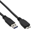 Attēls no Kabel USB InLine USB-A - micro-B 3 m Czarny (35430)