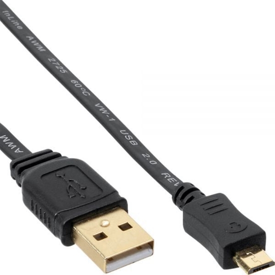 Picture of Kabel USB InLine USB-A - microUSB 1 m Czarny (31710F)