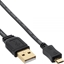 Attēls no Kabel USB InLine USB-A - microUSB 1 m Czarny (31710F)
