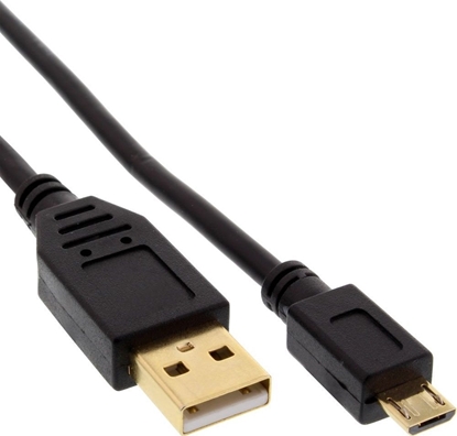 Attēls no Kabel USB InLine USB-A - microUSB 1.5 m Czarny (31715P)
