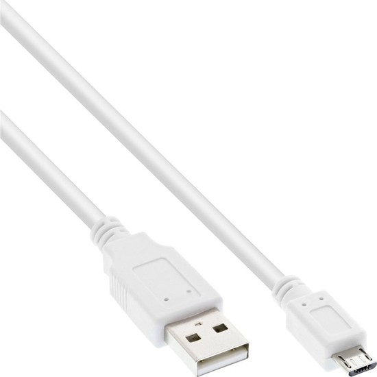 Изображение Kabel USB InLine USB-A - microUSB 2 m Biay (31720W)