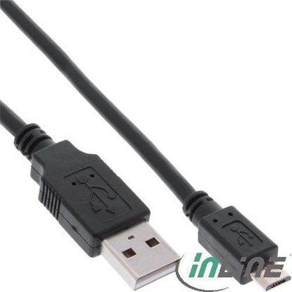 Attēls no Kabel USB InLine USB-A - microUSB 2 m Czarny (31720Q)