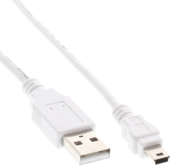 Picture of Kabel USB InLine USB-A - miniUSB 1 m Biay (31810W)