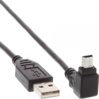 Attēls no Kabel USB InLine USB-A - miniUSB 1 m Czarny (34110)