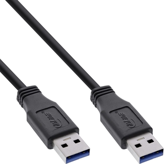 Picture of Kabel USB InLine USB-A - USB-A 0.5 m Czarny (35205)