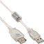 Изображение Kabel USB InLine USB-A - USB-A 0.5 m Przezroczysty (34650Q)