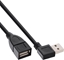 Изображение Kabel USB InLine USB-A - USB-A 1 m Czarny (34610R)