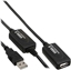 Изображение Kabel USB InLine USB-A - USB-A 10 m Czarny (34612I)