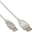Picture of Kabel USB InLine USB-A - USB-A 2 m Przezroczysty (34618)