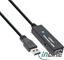 Attēls no Kabel USB InLine USB-A - USB-A 20 m Czarny (35657)