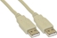 Attēls no Kabel USB InLine USB-A - USB-A 3 m Szary (34330H)