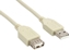 Attēls no Kabel USB InLine USB-A - USB-A 3 m Szary (34603L)