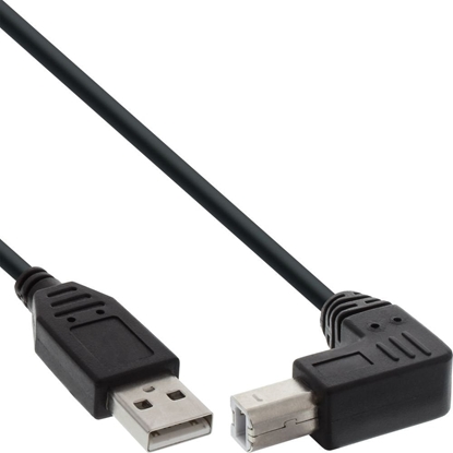 Attēls no Kabel USB InLine USB-A - USB-B 0.5 m Czarny (34505U)