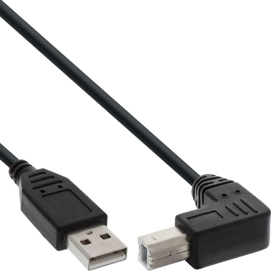 Изображение Kabel USB InLine USB-A - USB-B 0.5 m Czarny (34505U)