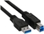 Attēls no Kabel USB InLine USB-A - USB-B 1 m Czarny (35310)
