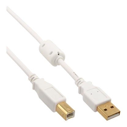 Picture of Kabel USB InLine USB-A - USB-B 1.5 m Biay (34515W)
