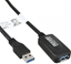 Attēls no Kabel USB InLine USB-A - USB-B 5 m Czarny (35650)