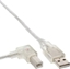 Изображение Kabel USB InLine USB-A - USB-B 5 m Przezroczysty (34556L)