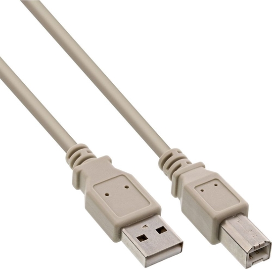Picture of Kabel USB InLine USB-A - USB-B 7 m Szary (34557H)