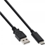 Attēls no Kabel USB InLine USB-A - USB-C 3 m Czarny (35733)