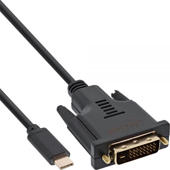Picture of Kabel USB InLine USB-C - DVI-D 1 m Czarny (64131)