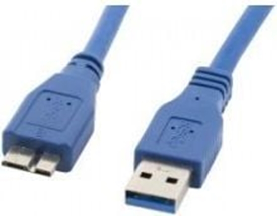 Picture of Kabel USB Lanberg USB-A - micro-B 0.5 m Niebieski (CA-US3M-10CC-0005-B)