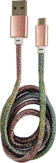 Picture of Kabel USB LC-Power USB-A - microUSB 1 m Wielokolorowy (31332D)