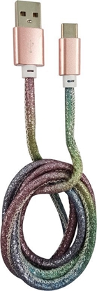 Picture of Kabel USB LC-Power USB-A - USB-C 1 m Wielokolorowy (31333C)