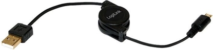 Изображение Kabel USB LogiLink USB-A - microUSB 0.75 m Czarny (CU0090)