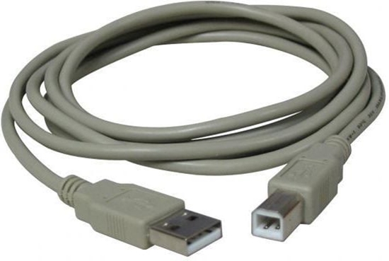 Изображение Kabel USB Logo USB-A - 5 m Szary (15853)