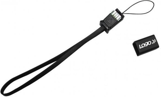 Picture of Kabel USB Logo USB-A - microUSB 0.3 m Czarny (33628)