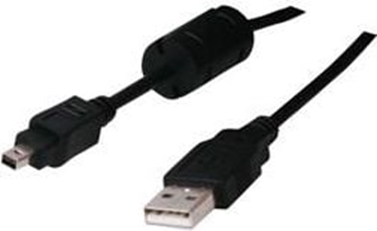 Picture of Kabel USB Logo USB-A - miniUSB 1.8 m Czarny (31178)
