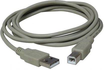 Изображение Kabel USB Logo USB-A - USB-B 3 m Biay (17059)