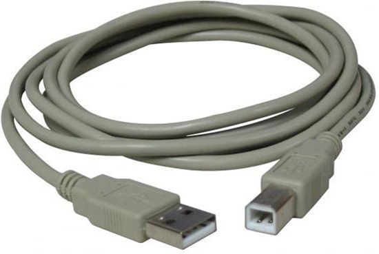 Изображение Kabel USB Logo USB-A - USB-B 3 m Biay (17059)