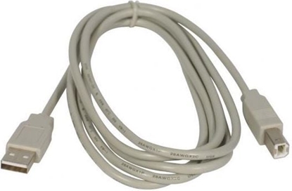 Attēls no Kabel USB Logo USB-A - USB-B 5 m Szary (24120)