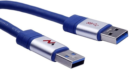 Picture of Kabel USB Maclean USB-A - USB-A 3 m Niebieski (MCTV-606)
