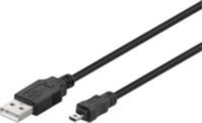 Изображение Kabel USB MicroConnect USB-A - miniUSB 1.8 m Czarny (USBAMB82)
