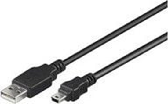 Изображение Kabel USB MicroConnect USB-A - miniUSB 5 m Czarny (USBAMB55)