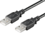 Attēls no Kabel USB MicroConnect USB-A - USB-A 1 m Czarny (USBAA1B)