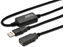 Attēls no Kabel USB MicroConnect USB-A - USB-A 10 m Czarny (USB2.0AAF10A)