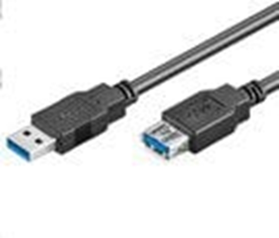 Изображение Kabel USB MicroConnect USB-A - USB-A 2 m Czarny (USB3.0AAF2B)