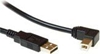 Изображение Kabel USB MicroConnect USB-A - USB-B 2 m Czarny (USBAB2ANGLED2)