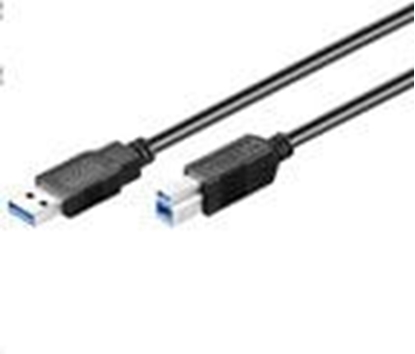 Изображение Kabel USB MicroConnect USB-A - USB-B 3 m Czarny (USB3.0AB3B)