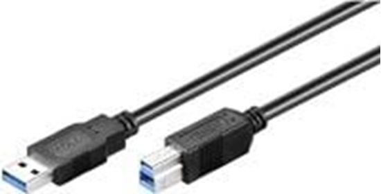 Изображение Kabel USB MicroConnect USB-A - USB-B 5 m Czarny (USB3.0AB5B)
